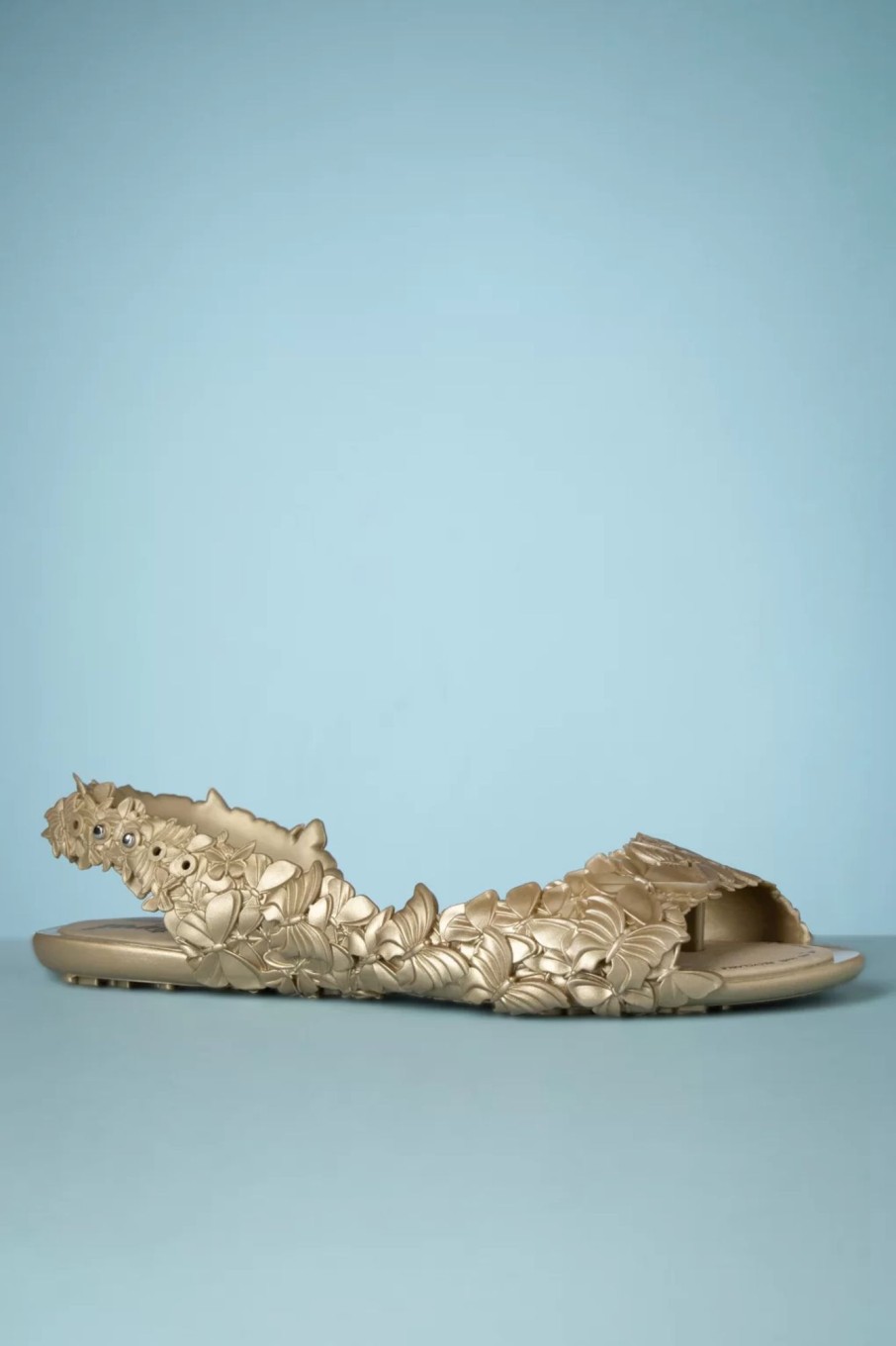 Sunies Sandaletten | Flexi Schmetterling Flipflop Sandalen In Gold