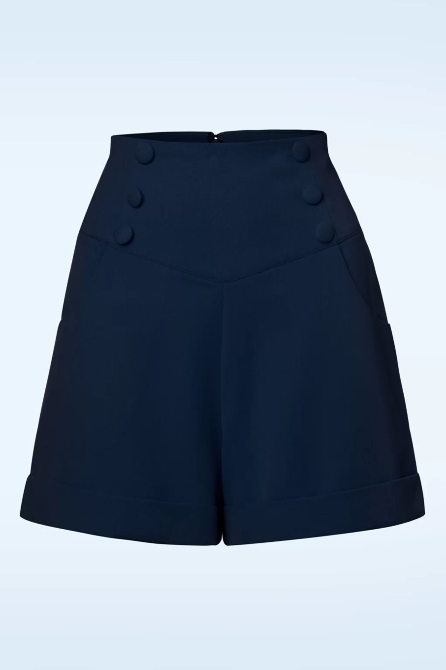 Banned Retro Hosen | Niedlich Wie Ein Knopf Shorts In Marineblau