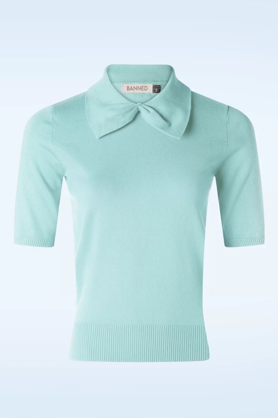 Banned Retro Pullover | Bow Delight Pullover In Pastellblau