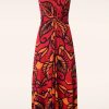 Surkana Plus Sizes Kleider | Camila Maxi Kleid In Orange