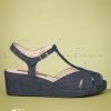 B.A.I.T. Sandalen | Kira Keilsandalen In Jeansblau