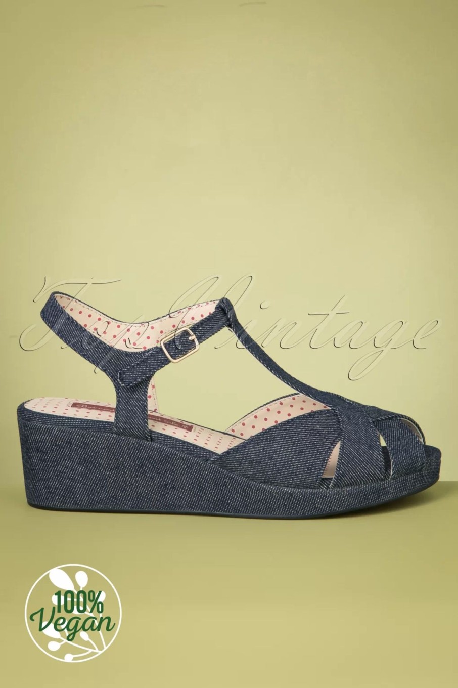 B.A.I.T. Sandalen | Kira Keilsandalen In Jeansblau