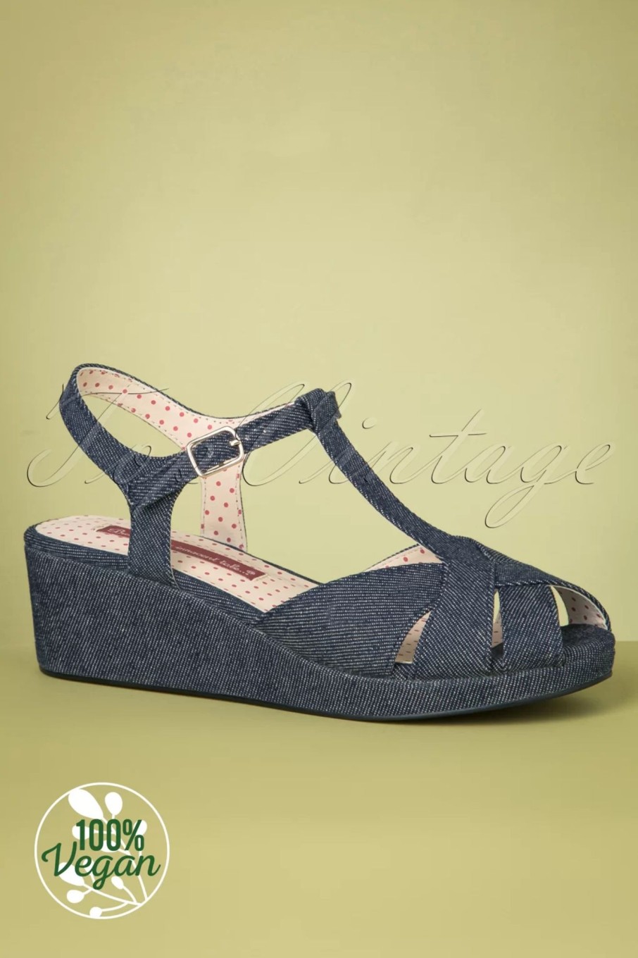 B.A.I.T. Sandalen | Kira Keilsandalen In Jeansblau