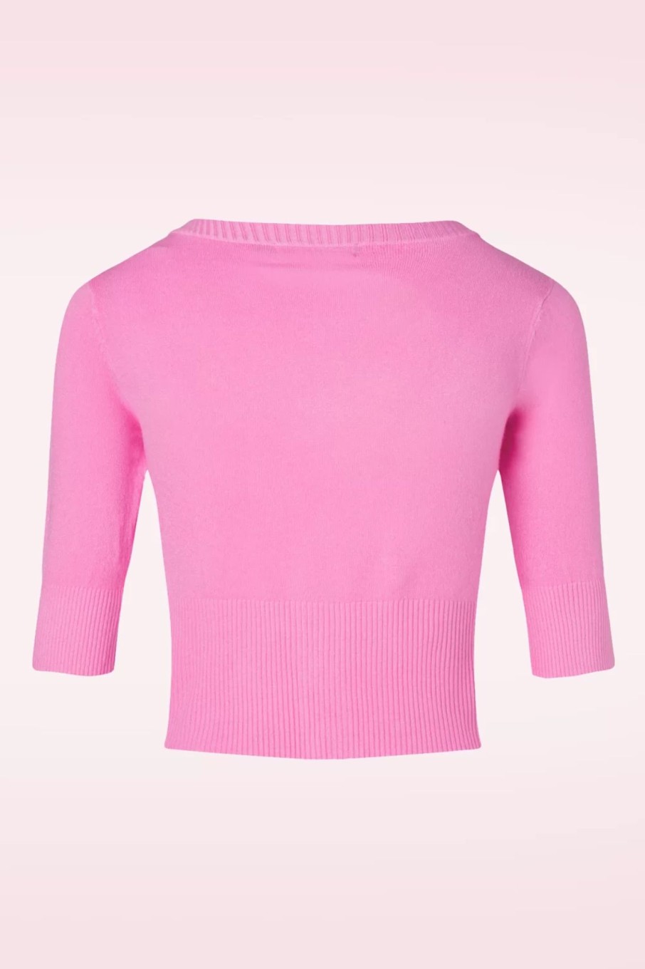 Banned Retro Strickjacken | Uberladener Cardigan In Bubblegum Pink