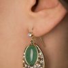 Lovely Schmuck | Art Deco Oval Ohrringe In Grun