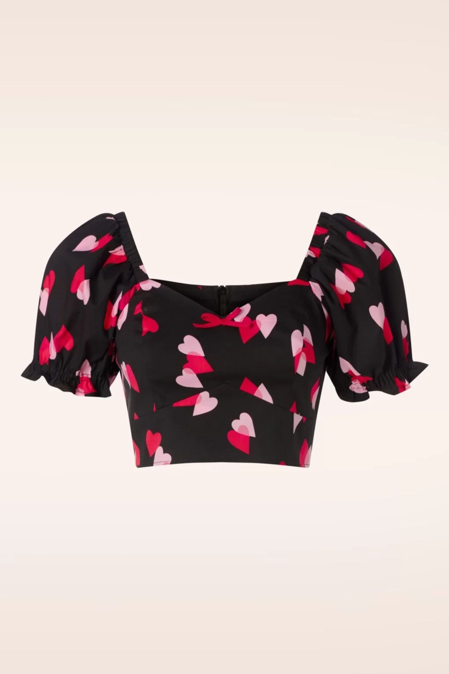 Bunny Tops | Confetti Crop Top In Schwarz