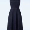 Collectif Clothing Plus Sizes Kleider | Jupiter Latzkleid Aus Denim