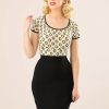 Collectif Clothing Rocke | Polly Bengaline Rock In Schwarz