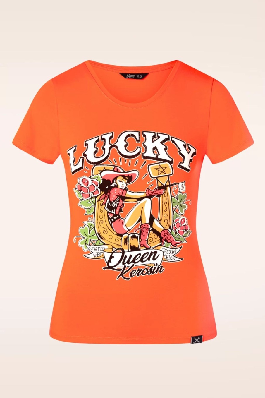 Queen Kerosin T-Shirts | Lucky T-Shirt In Orange