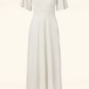 Vintage Chic for Topvintage Maxi Kleider | Eleanor Glitter Maxi Kleid In Egret