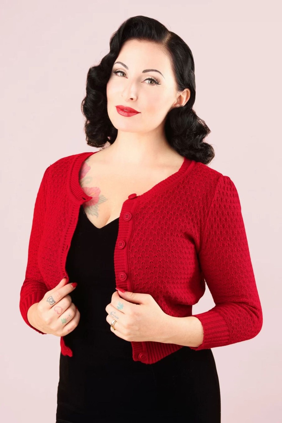 Mak Sweater Strickjacken | Jennie Strickjacke In Rot