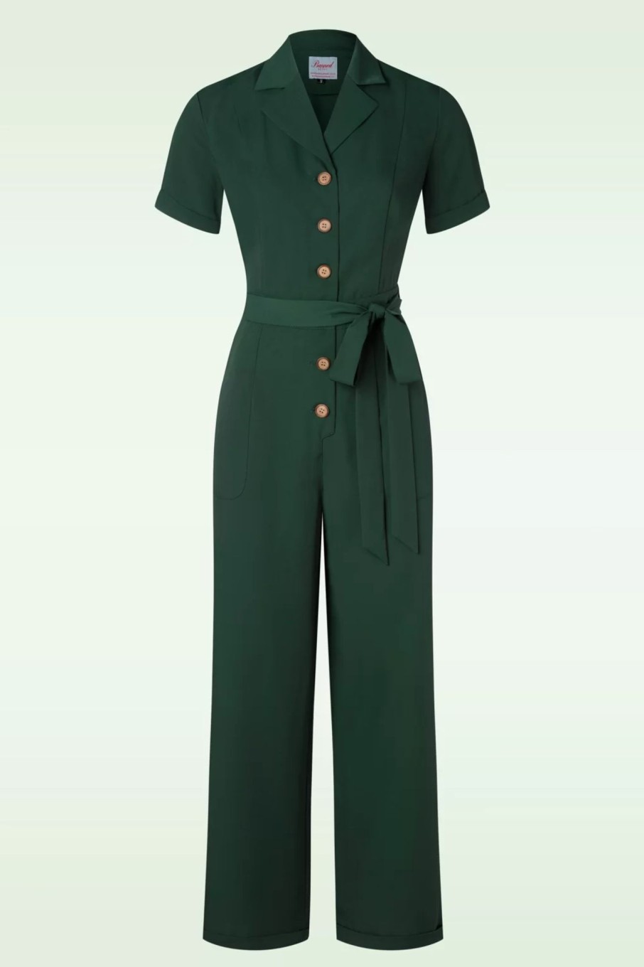 Banned Retro Playsuits & Jumpsuits | Please As Punch Jumpsuit In Grun