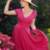 Vintage Diva Uni Kleider | The Alessandra Swing Kleid In Pink