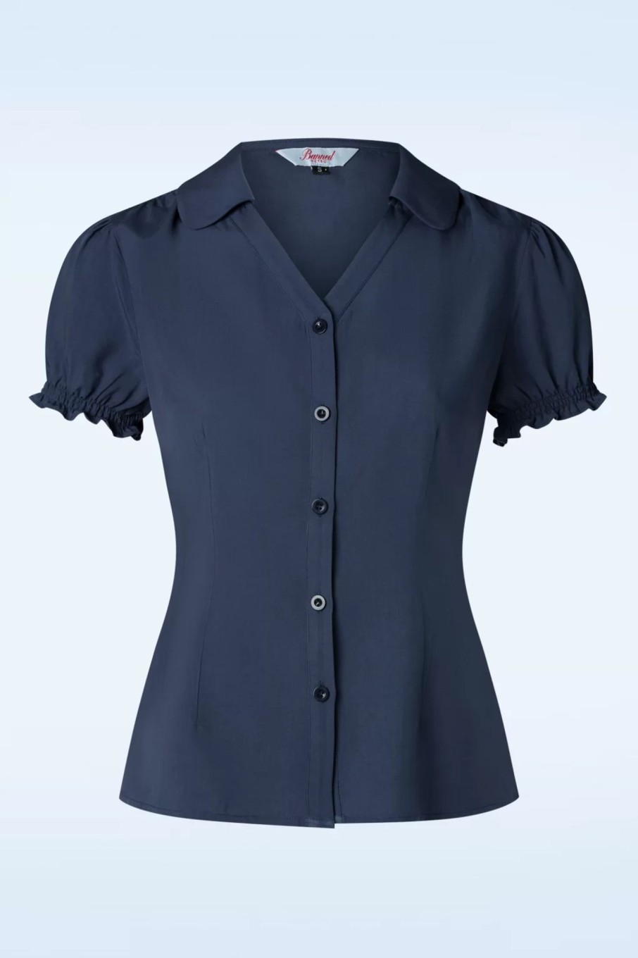 Banned Retro Blusen | Jane Bluse In Navy