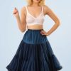 Banned Retro Petticoats | Lola Lifeforms Petticoat In Marineblau