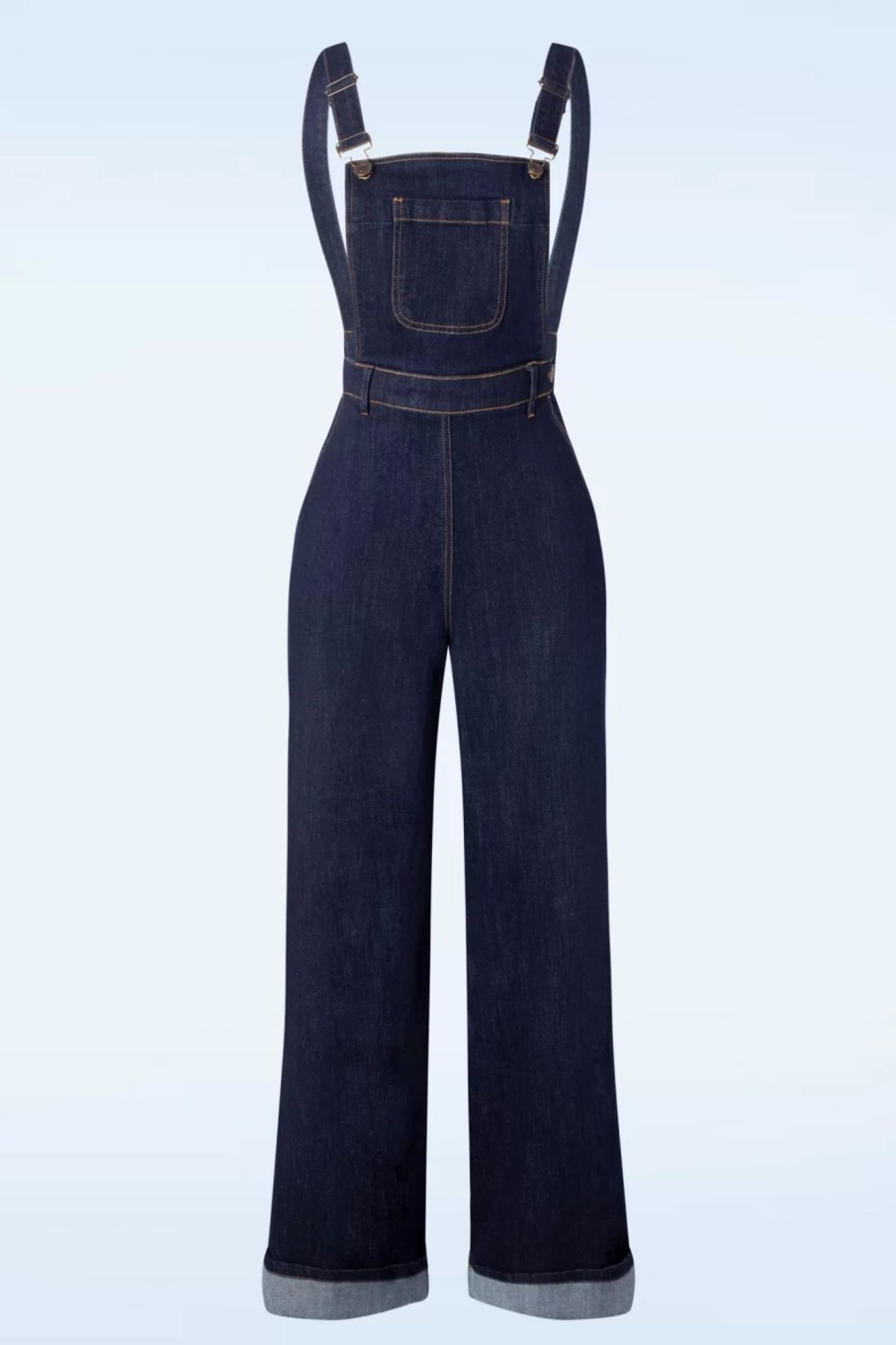 Collectif Clothing Playsuits & Jumpsuits | Pippa Latzhose In Jeansblau