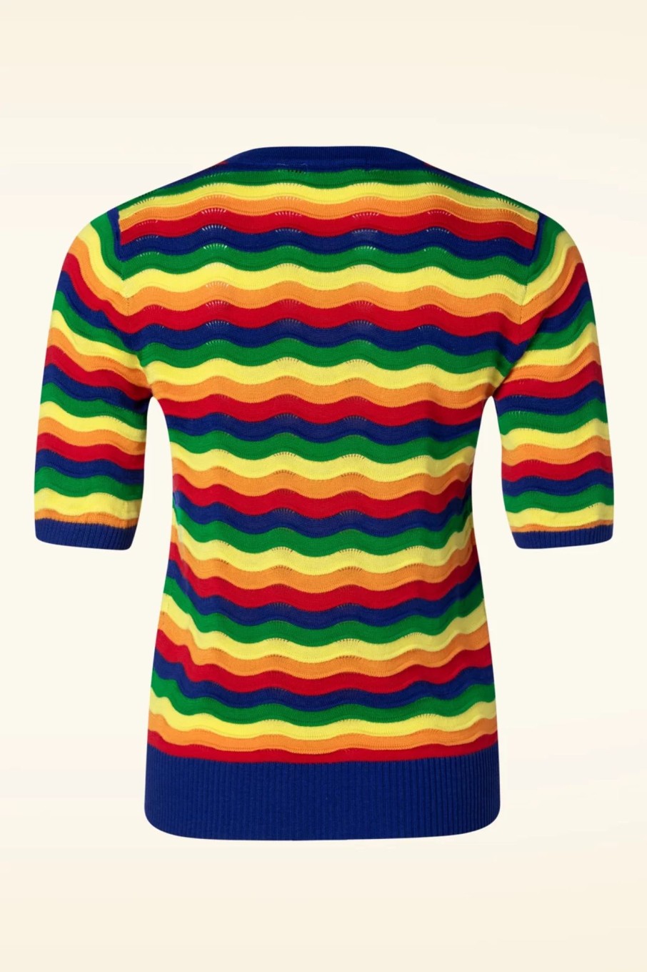 Banned Retro Pullover | Rainbow Waves Pullover In Multi