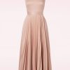 Closet London Uni Kleider | Bella Plissee Maxi Kleid In Blush Pink