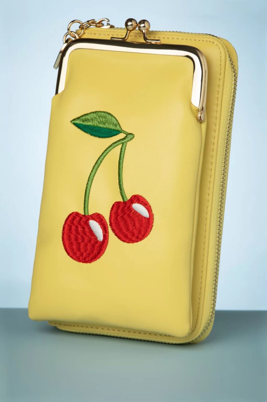 Banned Retro Geldborsen | Cherry Pie Handytasche In Gelb