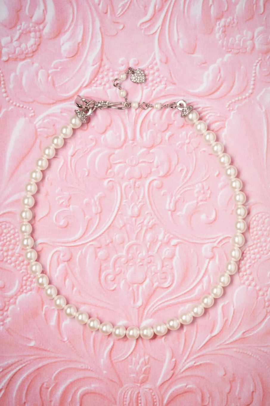 Lovely Schmuck | Grace Pearl Choker In Elfenbein