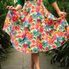 Topvintage Boutique Collection Rocke | Topvintage Exklusiv ~ Adriana Flower Swing Rock In Multi