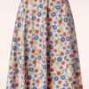 Banned Retro Rocke | Suser Floral Swing Rock In Creme