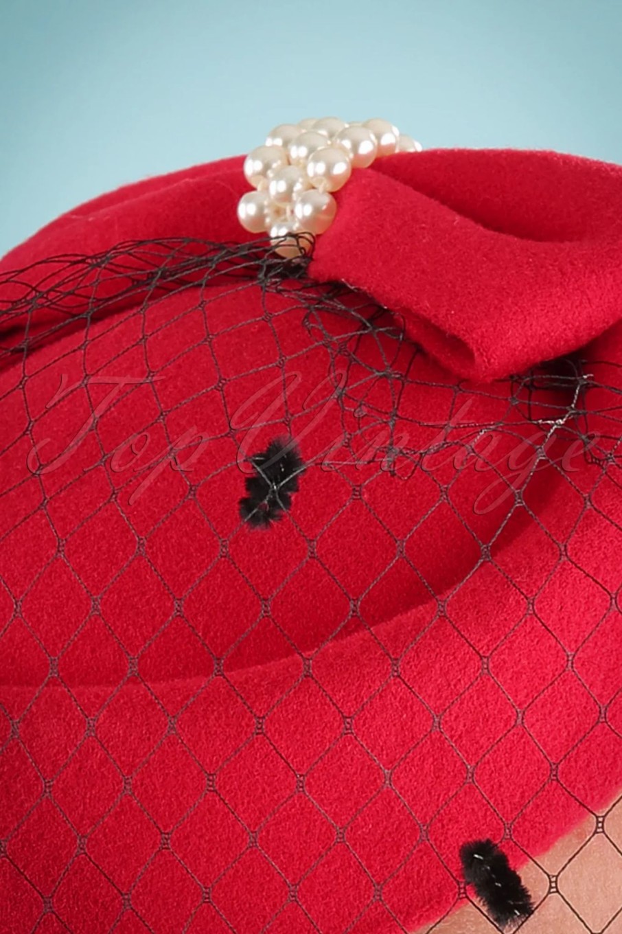 Banned Retro Haarschmuck | Judy Hat In Rot