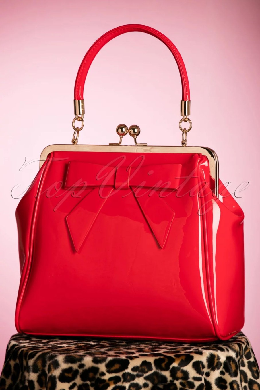 Banned Retro Taschen | Amerikanische Vintage Lacktasche In Rot