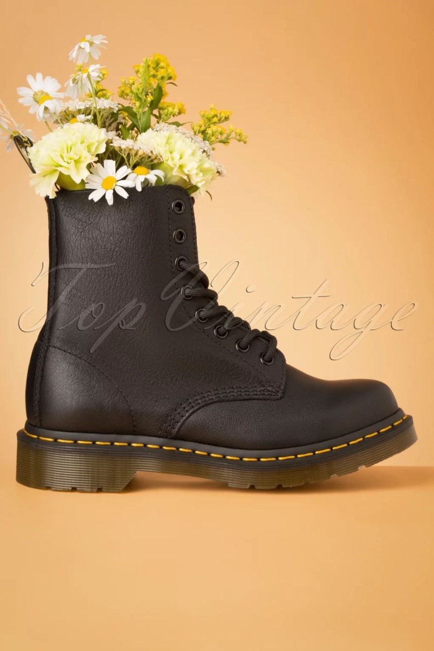 Dr. Martens Booties & Stiefel | 1460 Virginia Stiefeletten In Schwarz