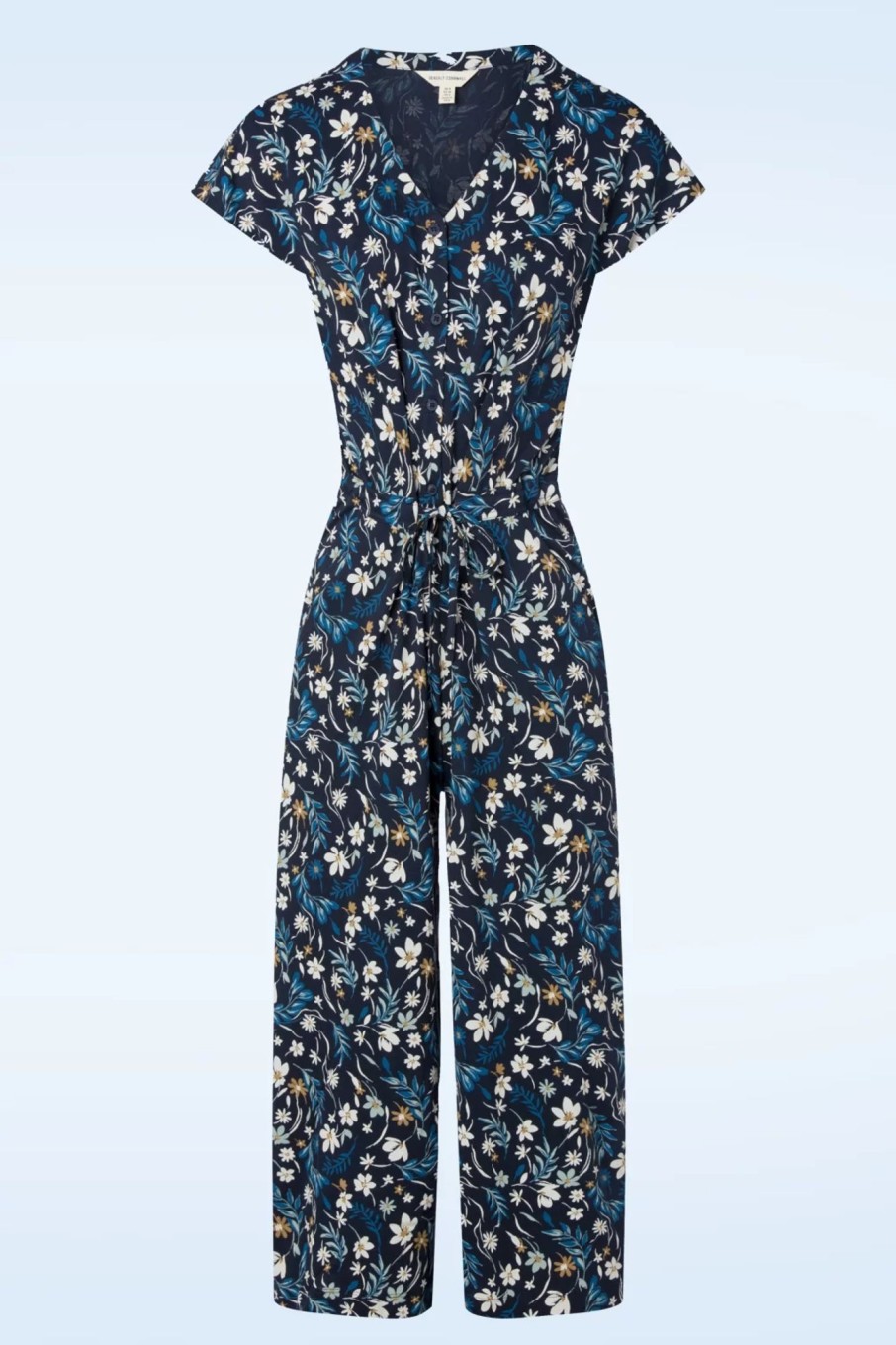 Seasalt Playsuits & Jumpsuits | Rose Trellis Jumpsuit In Tidal Floral Maritime