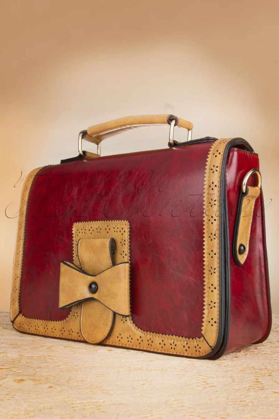 Banned Retro Taschen | Antike Handtasche In Rot