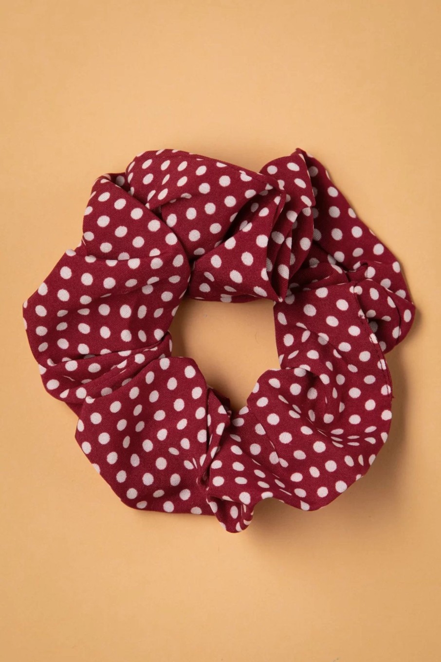 Banned Retro Haarschmuck | Dotty Scrunchie In Rot