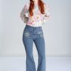 Bunny Hosen | Daisy Flower Power Jeans In Hellblau