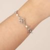 Lovely Schmuck | Viktorianisches Filigranarmband Aus Silber Und Glas