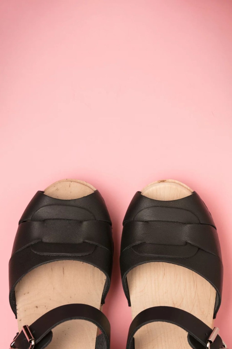 Lotta from Stockholm Sandalen | Loretta Lederclogs In Schwarz