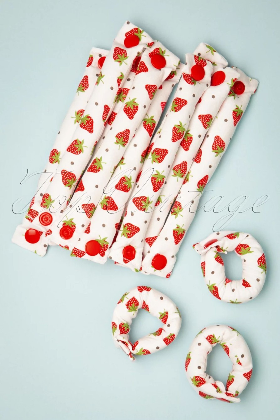 Lieblingsstucke By JuttaVerena Haarstyling | Strawberry Fields - Set Mit 12 Lockenwicklern In Weis