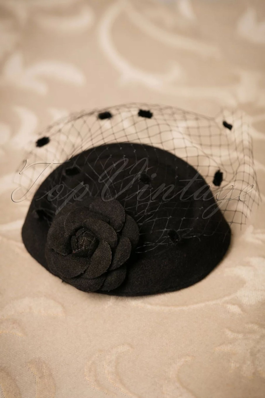 Banned Retro Haarschmuck | Marilyn Fascinator In Schwarz