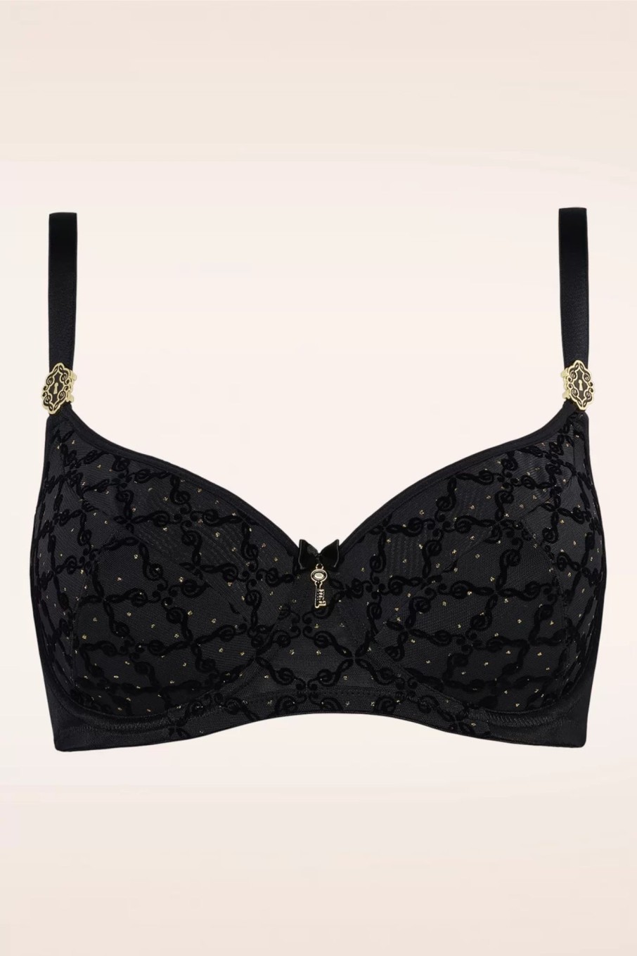 Marlies Dekkers Bhs | Calliope Balcony Bh In Black And Gold Print