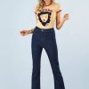 Banned Retro Hosen | Legs Eleven Schlaghose Aus Denim