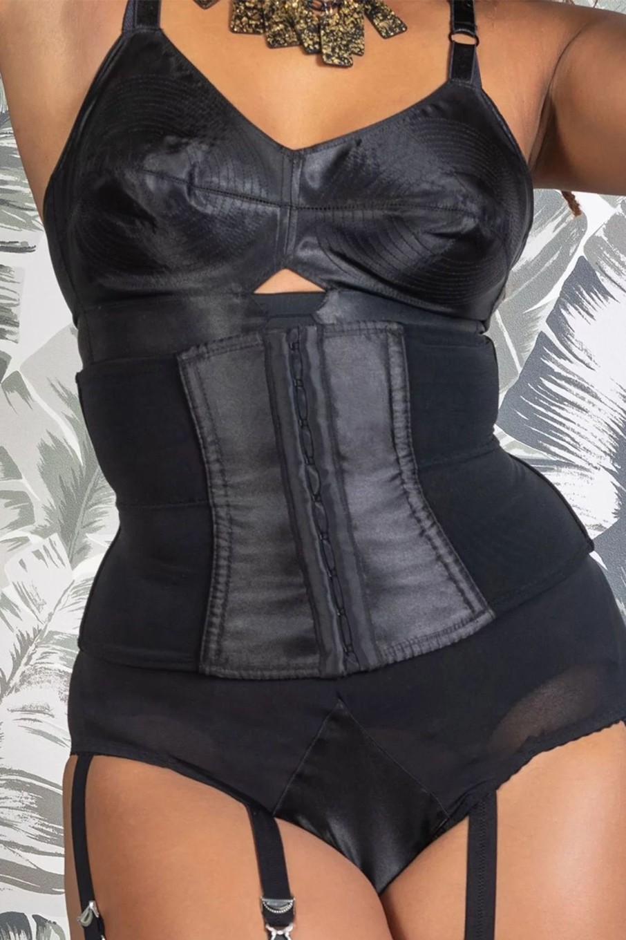 What Katie Did Dessous | Waspie Glamour Nouveau In Schwarz