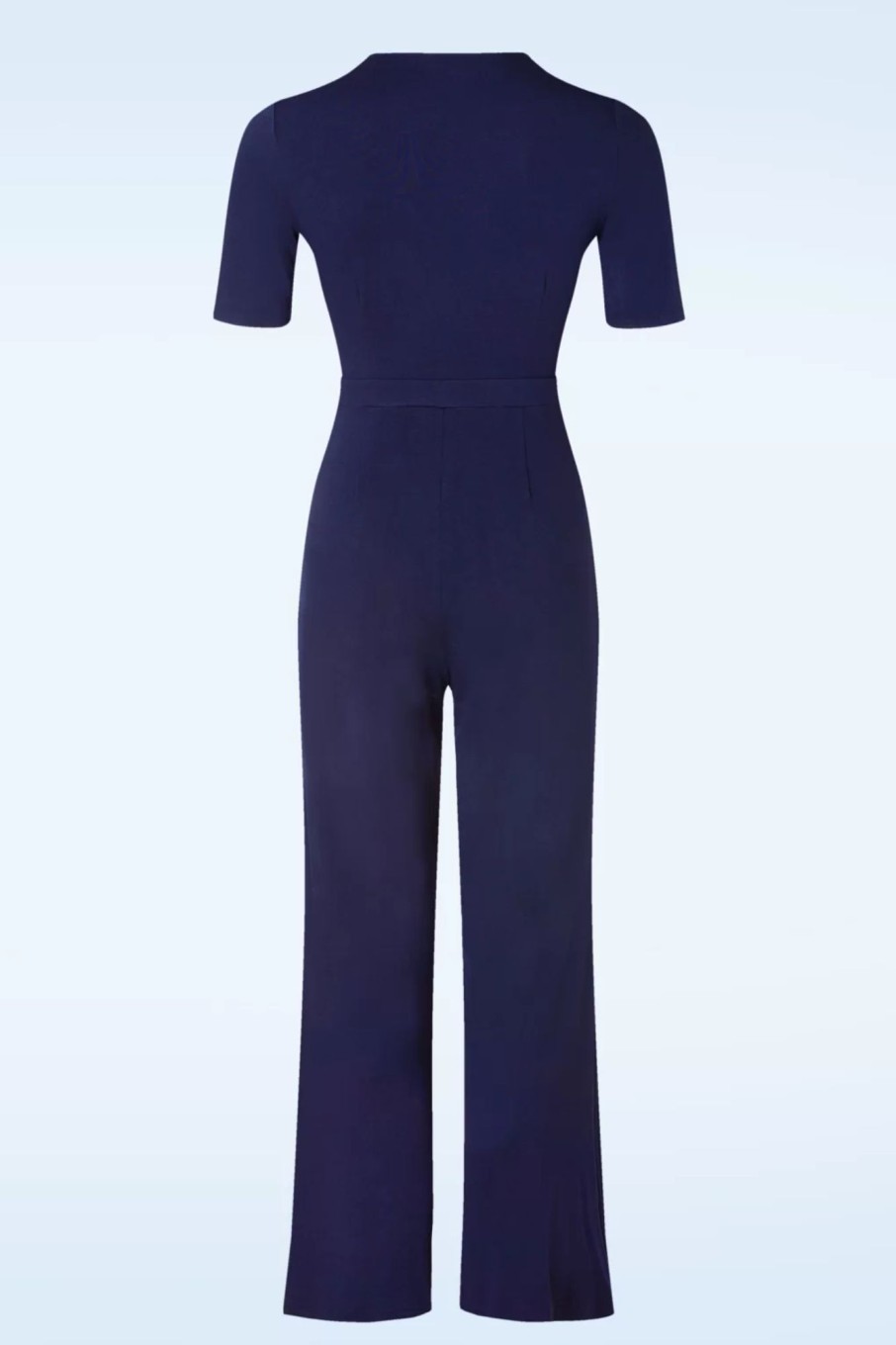 Surkana Playsuits & Jumpsuits | Abigail Crossover Jumpsuit In Marineblau