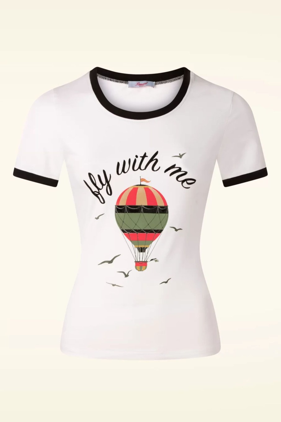 Banned Retro T-Shirts | Fly With Me T-Shirt In Off White