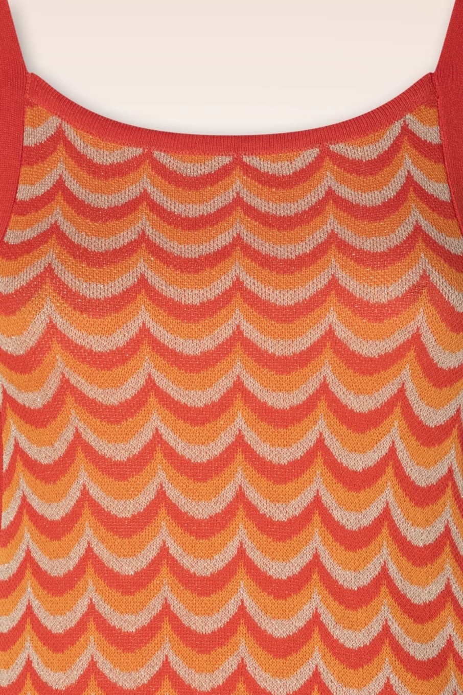 WNT Collection Midi Kleider | Jessie Waves Midi Kleid In Orange