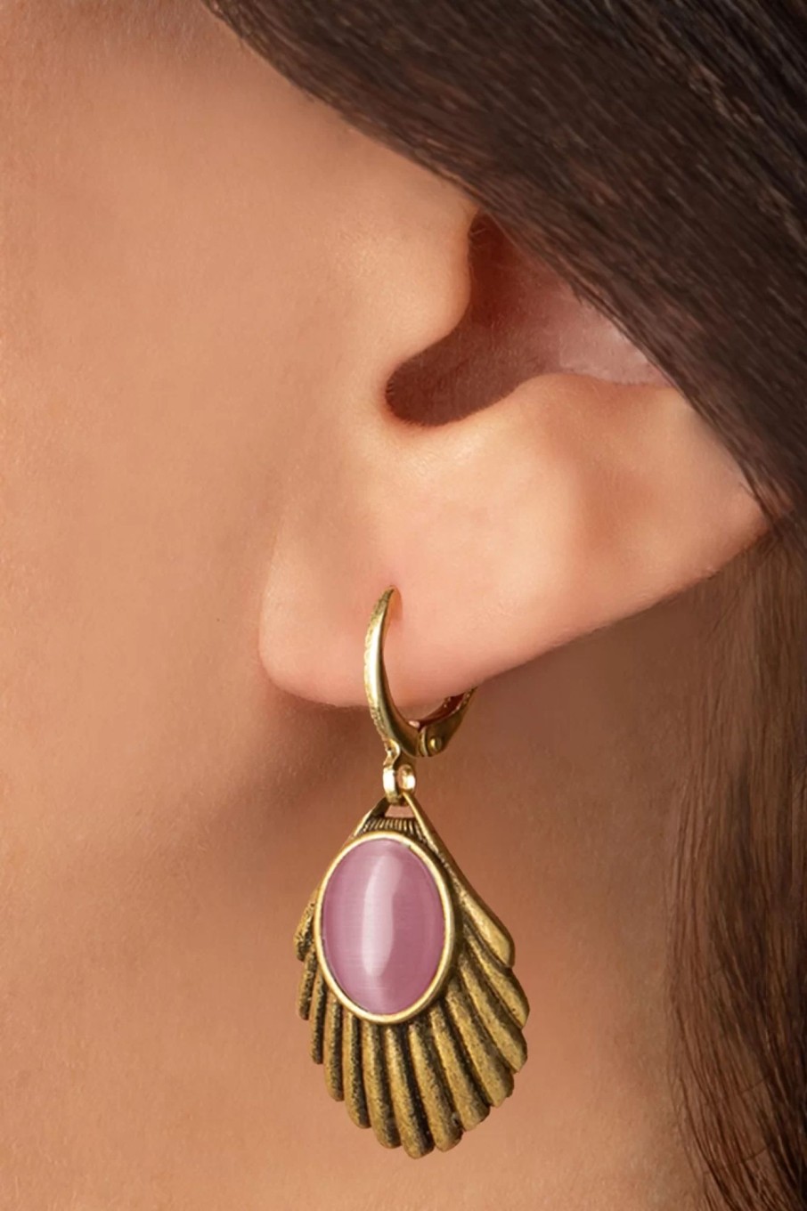 Urban Hippies Schmuck | Venus Ohrringe In Blush Pink