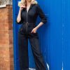 Rock-a-Booty Playsuits & Jumpsuits | Audrey Jumpsuit Aus Dunklem Denim