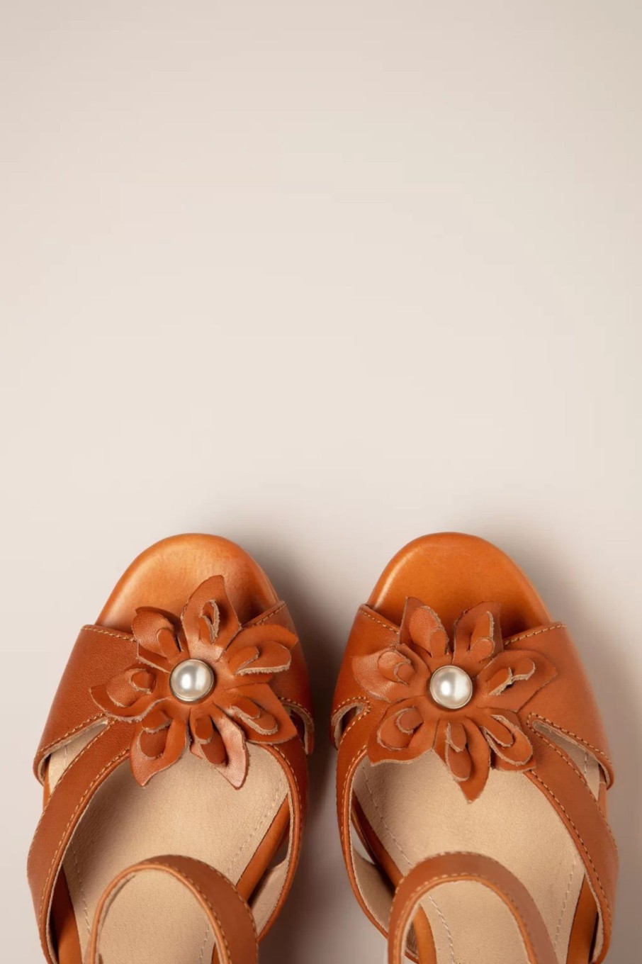 Chelsea Crew Sandalen | Daisy-Ledersandalen In Cognac