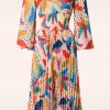 Traffic People Midi Kleider | Aurora Tropical Midi Kleid In Multi