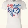 Queen Kerosin T-Shirts | Tastes Better T-Shirt In Gebrochenem Weis