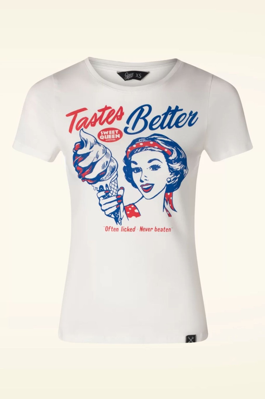 Queen Kerosin T-Shirts | Tastes Better T-Shirt In Gebrochenem Weis