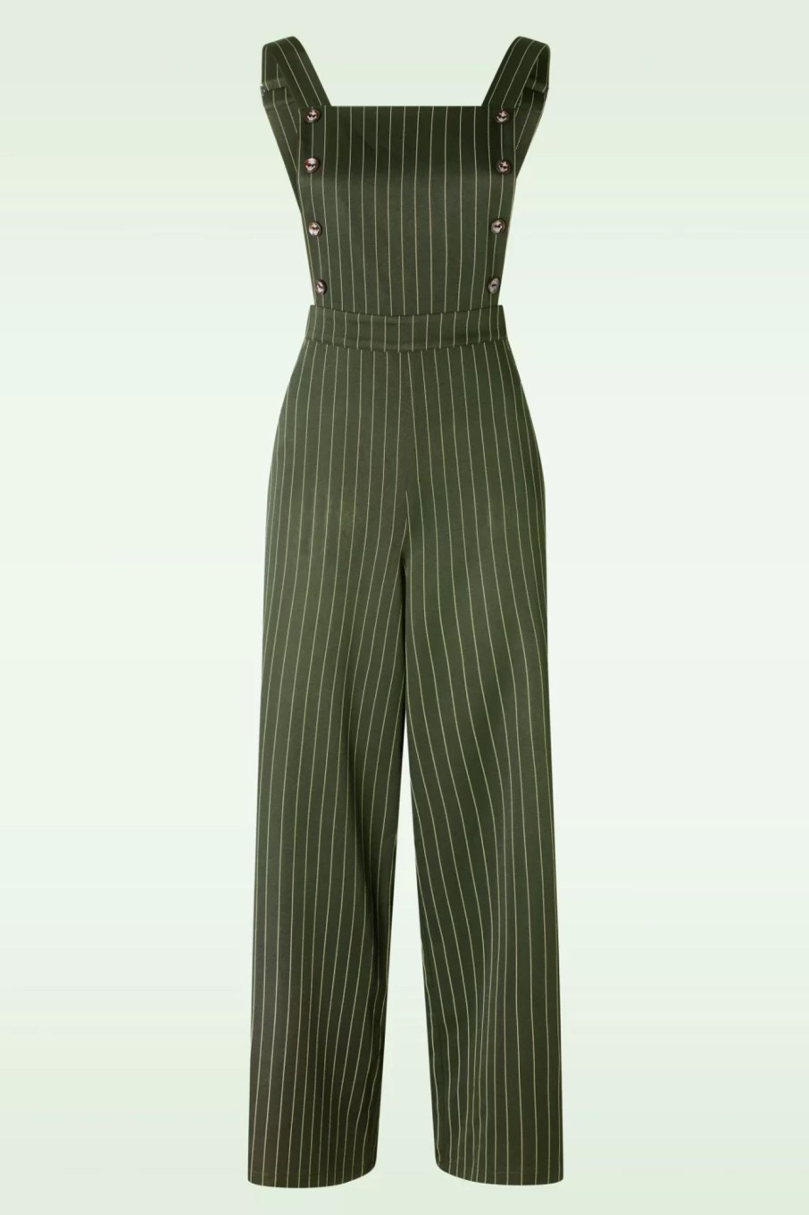 Banned Retro Playsuits & Jumpsuits | Stripe Sail Latzhose In Grun